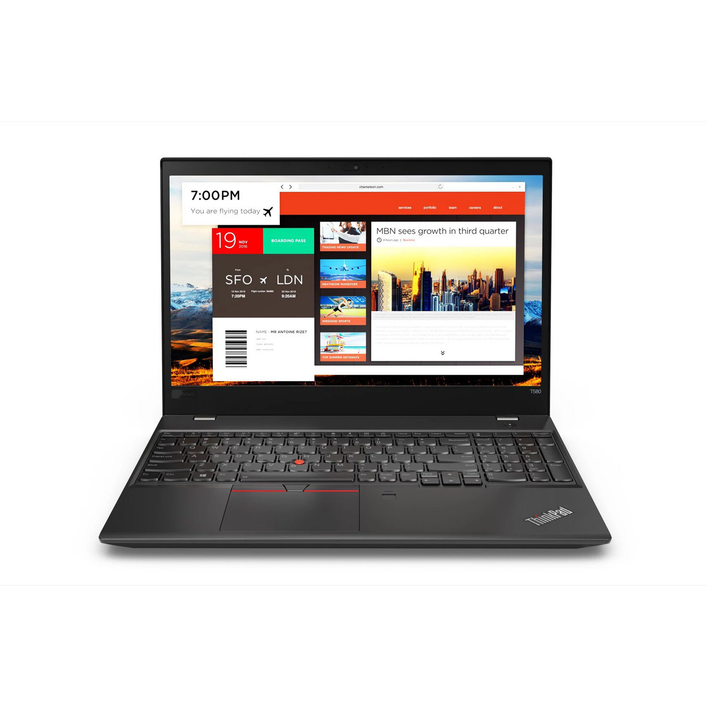 Lenovo ThinkPad T580 i5-8th |8gb ram |256gb ssd| Business Laptop(Renewed)